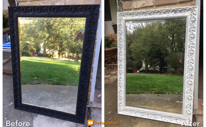 #12 Bevelled mirror with ornate&nbsp;frame