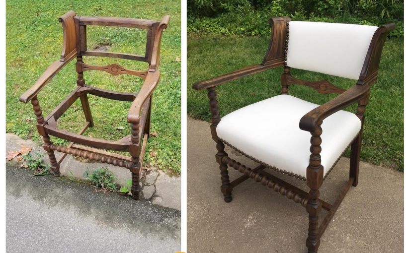 #27 Antique Jacobean-style&nbsp;chair